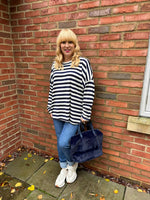 Navy Stripe Long Sleeve Top Yasmin